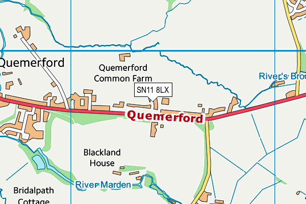 SN11 8LX map - OS VectorMap District (Ordnance Survey)