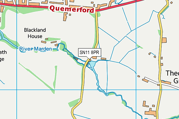 SN11 8PR map - OS VectorMap District (Ordnance Survey)