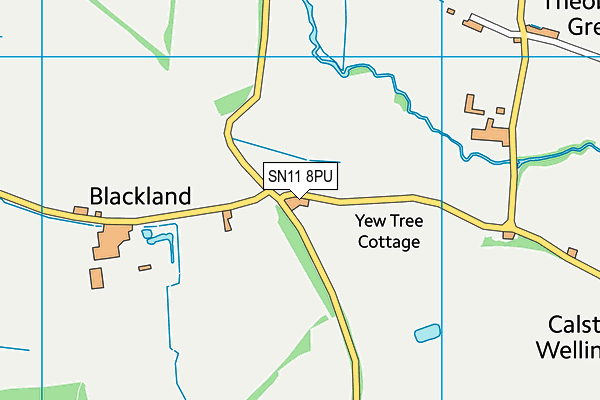 SN11 8PU map - OS VectorMap District (Ordnance Survey)