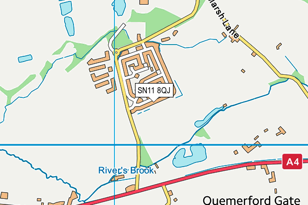 SN11 8QJ map - OS VectorMap District (Ordnance Survey)