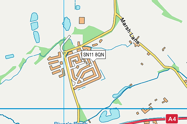 SN11 8QN map - OS VectorMap District (Ordnance Survey)