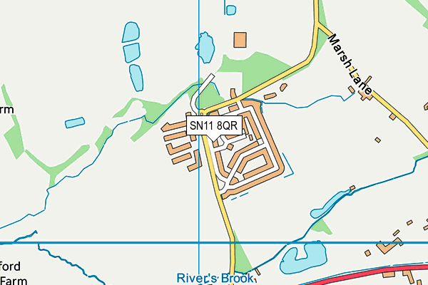 SN11 8QR map - OS VectorMap District (Ordnance Survey)