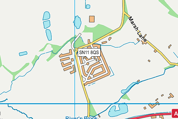 SN11 8QS map - OS VectorMap District (Ordnance Survey)