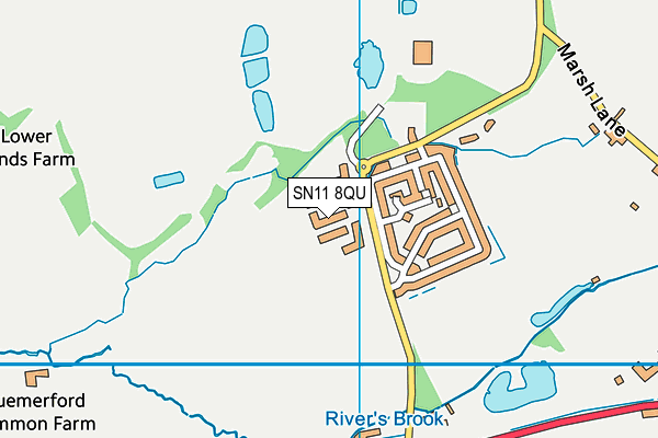 SN11 8QU map - OS VectorMap District (Ordnance Survey)