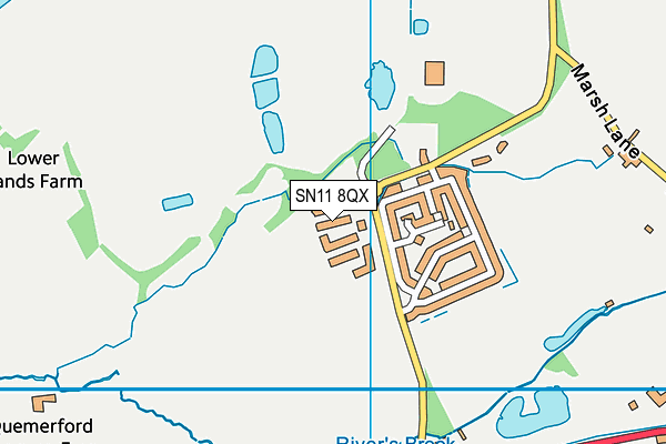 SN11 8QX map - OS VectorMap District (Ordnance Survey)