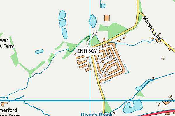 SN11 8QY map - OS VectorMap District (Ordnance Survey)