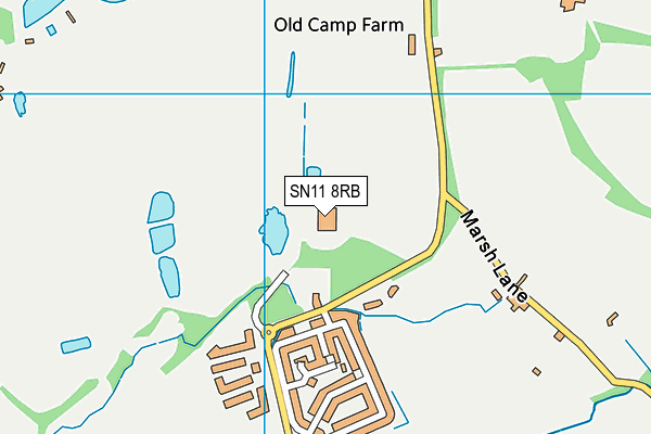 SN11 8RB map - OS VectorMap District (Ordnance Survey)