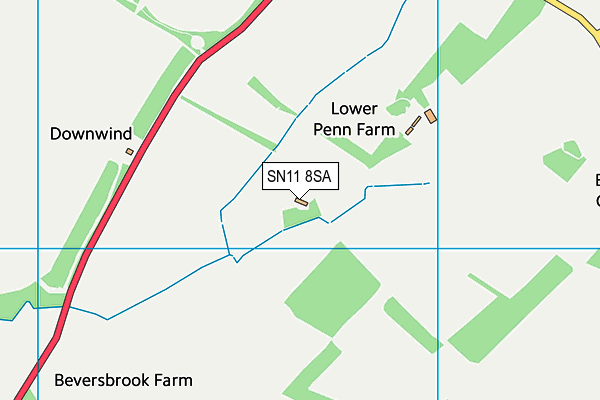 SN11 8SA map - OS VectorMap District (Ordnance Survey)