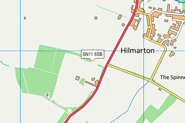 SN11 8SB map - OS VectorMap District (Ordnance Survey)