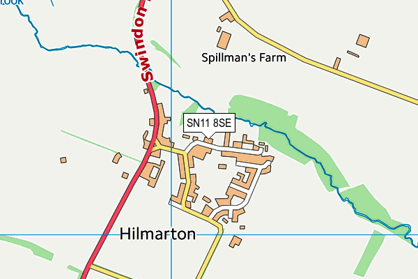 SN11 8SE map - OS VectorMap District (Ordnance Survey)