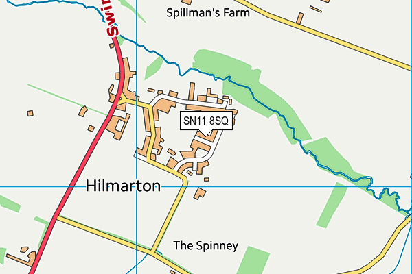 SN11 8SQ map - OS VectorMap District (Ordnance Survey)