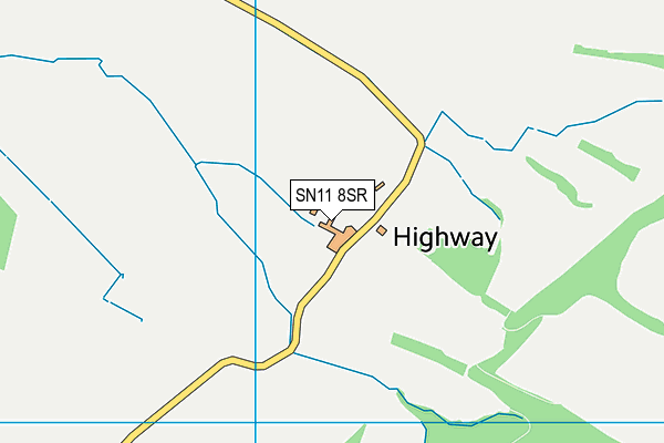 SN11 8SR map - OS VectorMap District (Ordnance Survey)