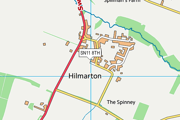 SN11 8TH map - OS VectorMap District (Ordnance Survey)