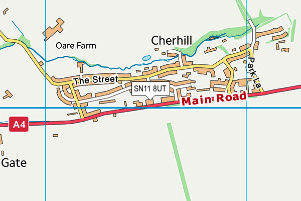 SN11 8UT map - OS VectorMap District (Ordnance Survey)