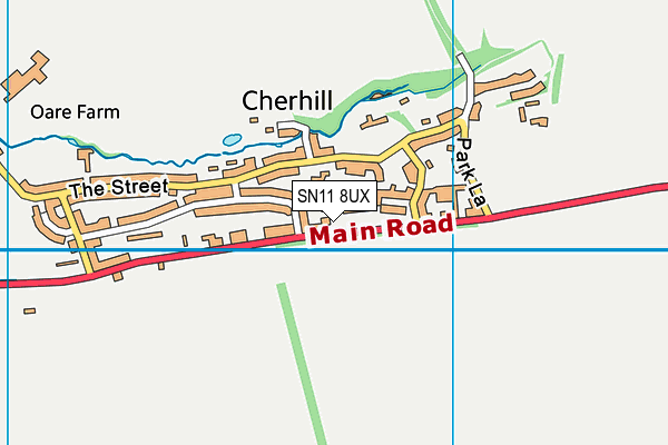 SN11 8UX map - OS VectorMap District (Ordnance Survey)