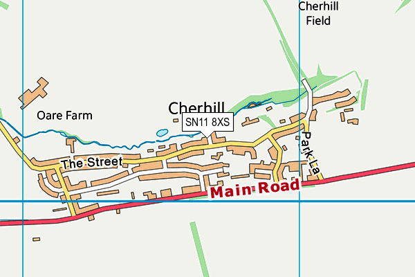 SN11 8XS map - OS VectorMap District (Ordnance Survey)