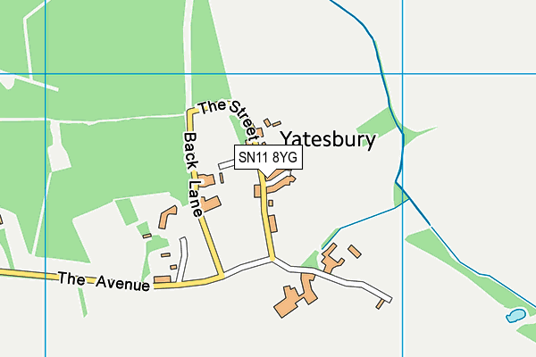 SN11 8YG map - OS VectorMap District (Ordnance Survey)