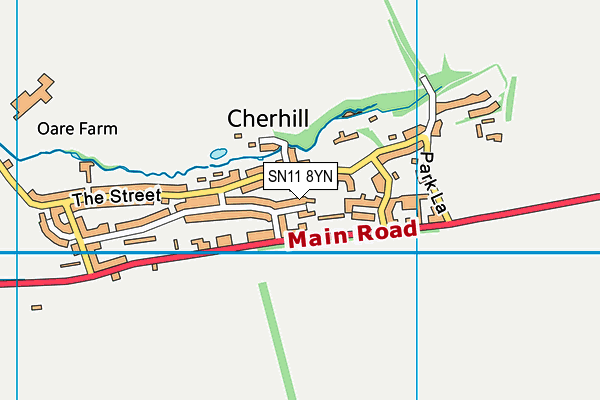 SN11 8YN map - OS VectorMap District (Ordnance Survey)