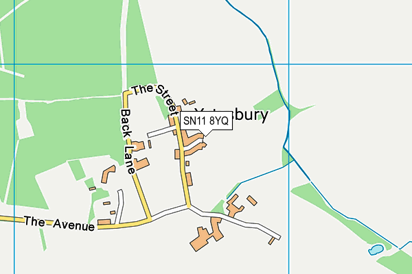 SN11 8YQ map - OS VectorMap District (Ordnance Survey)