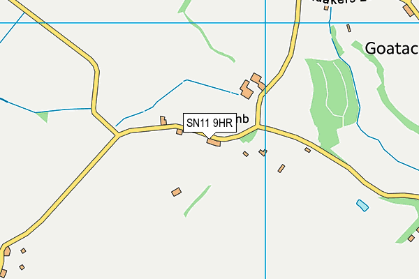 SN11 9HR map - OS VectorMap District (Ordnance Survey)
