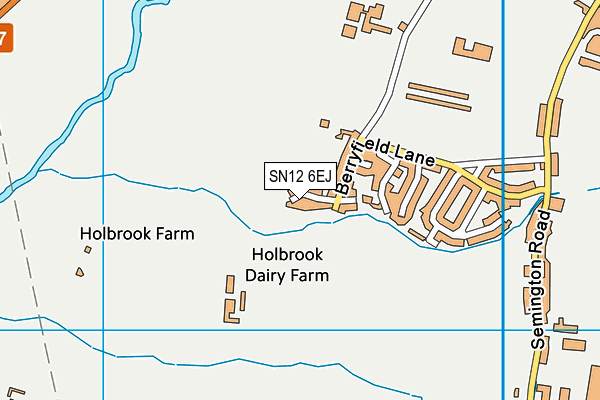 SN12 6EJ map - OS VectorMap District (Ordnance Survey)