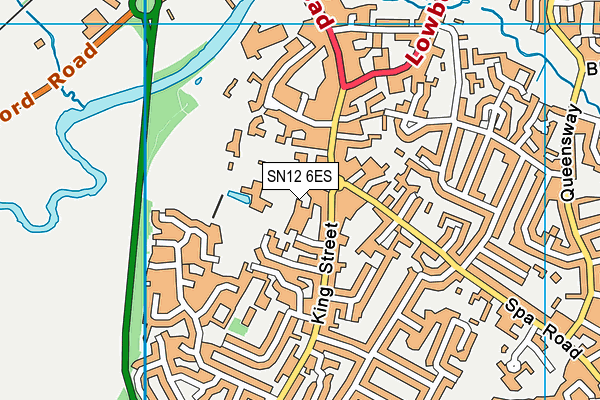 The Conigre (Closed) map (SN12 6ES) - OS VectorMap District (Ordnance Survey)