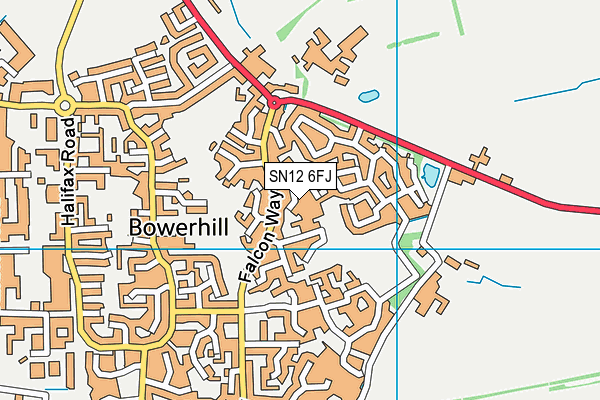 SN12 6FJ map - OS VectorMap District (Ordnance Survey)