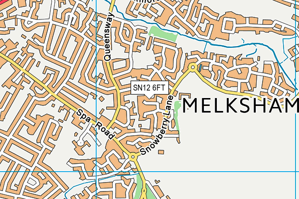 SN12 6FT map - OS VectorMap District (Ordnance Survey)