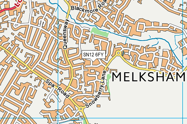 SN12 6FY map - OS VectorMap District (Ordnance Survey)