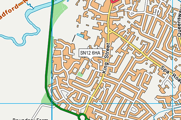 SN12 6HA map - OS VectorMap District (Ordnance Survey)