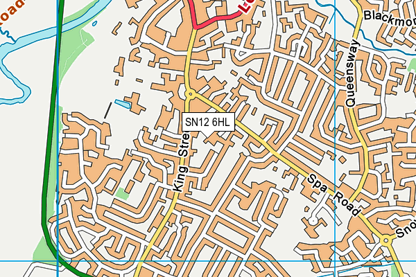 SN12 6HL map - OS VectorMap District (Ordnance Survey)