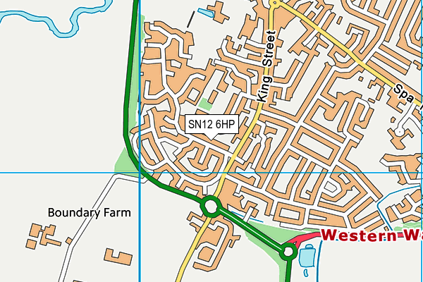 SN12 6HP map - OS VectorMap District (Ordnance Survey)