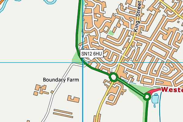 SN12 6HU map - OS VectorMap District (Ordnance Survey)