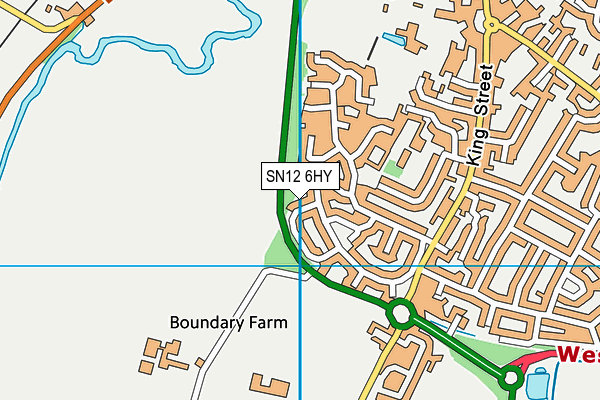 SN12 6HY map - OS VectorMap District (Ordnance Survey)