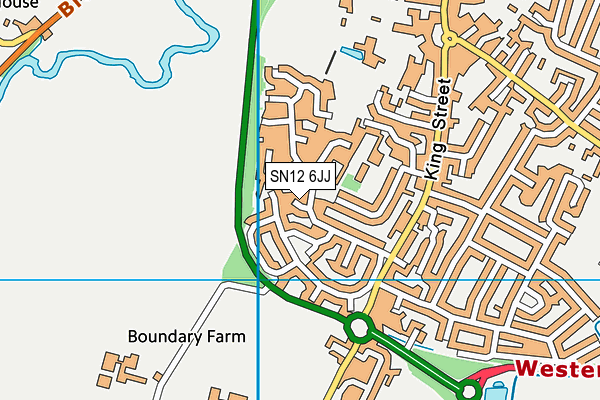 SN12 6JJ map - OS VectorMap District (Ordnance Survey)