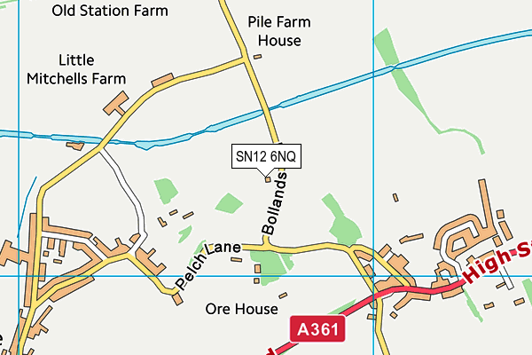 SN12 6NQ map - OS VectorMap District (Ordnance Survey)