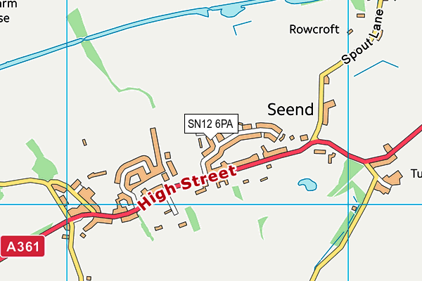 SN12 6PA map - OS VectorMap District (Ordnance Survey)