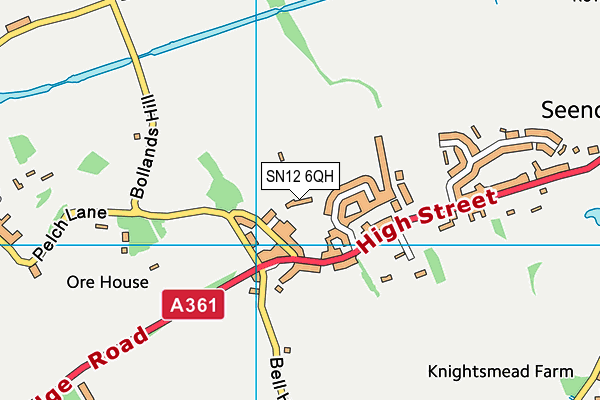 SN12 6QH map - OS VectorMap District (Ordnance Survey)