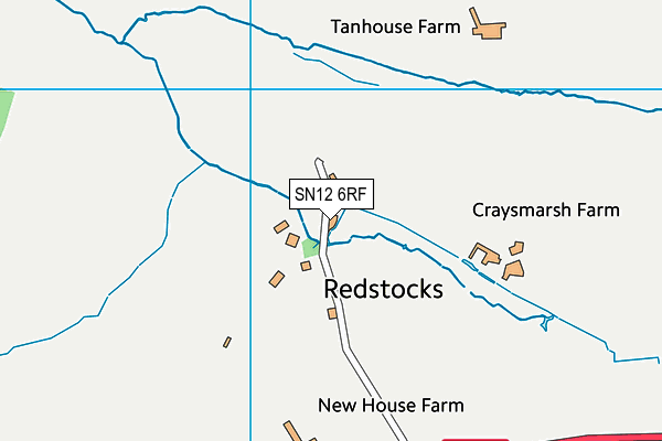 SN12 6RF map - OS VectorMap District (Ordnance Survey)
