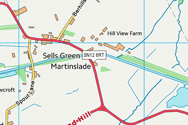 SN12 6RT map - OS VectorMap District (Ordnance Survey)