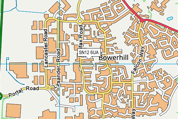 SN12 6UA map - OS VectorMap District (Ordnance Survey)