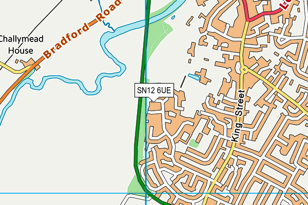 SN12 6UE map - OS VectorMap District (Ordnance Survey)