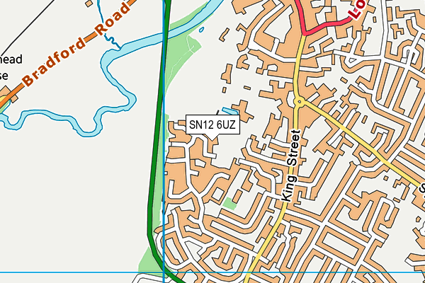 SN12 6UZ map - OS VectorMap District (Ordnance Survey)