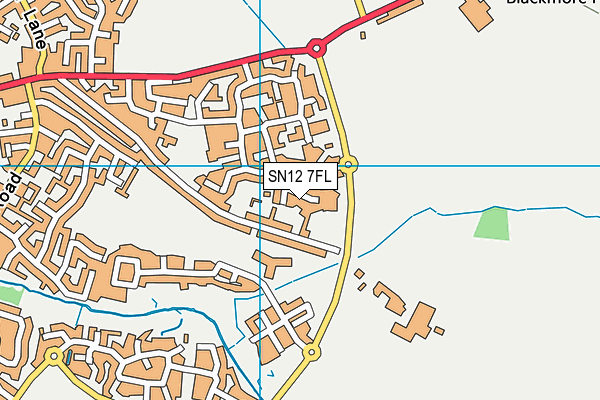 SN12 7FL map - OS VectorMap District (Ordnance Survey)
