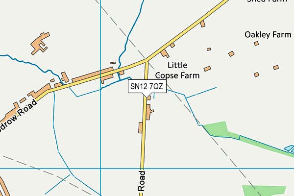 SN12 7QZ map - OS VectorMap District (Ordnance Survey)