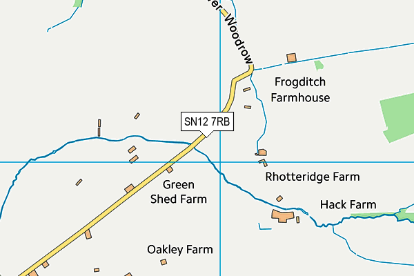 SN12 7RB map - OS VectorMap District (Ordnance Survey)