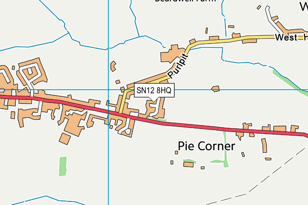 SN12 8HQ map - OS VectorMap District (Ordnance Survey)