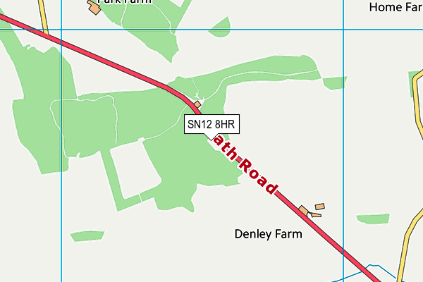 SN12 8HR map - OS VectorMap District (Ordnance Survey)