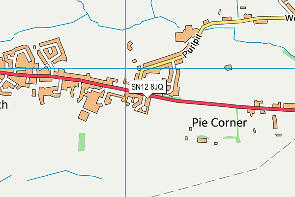 SN12 8JQ map - OS VectorMap District (Ordnance Survey)