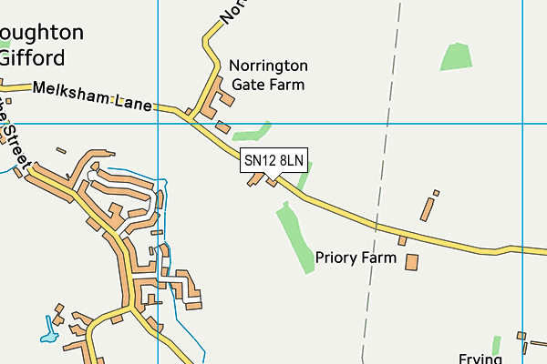 SN12 8LN map - OS VectorMap District (Ordnance Survey)
